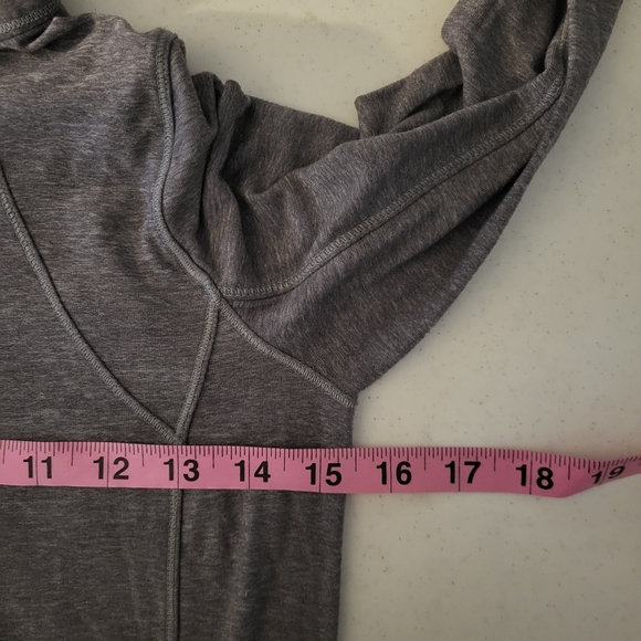 Lululemon Pace Pusher 1/2 Zip Heathered Slate Pullover Jacket Size 2 Small - Picture 10 of 11